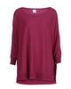 Victoria Boatneck Pullover - Berry