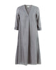 Summer Pleat Kurta - Grey