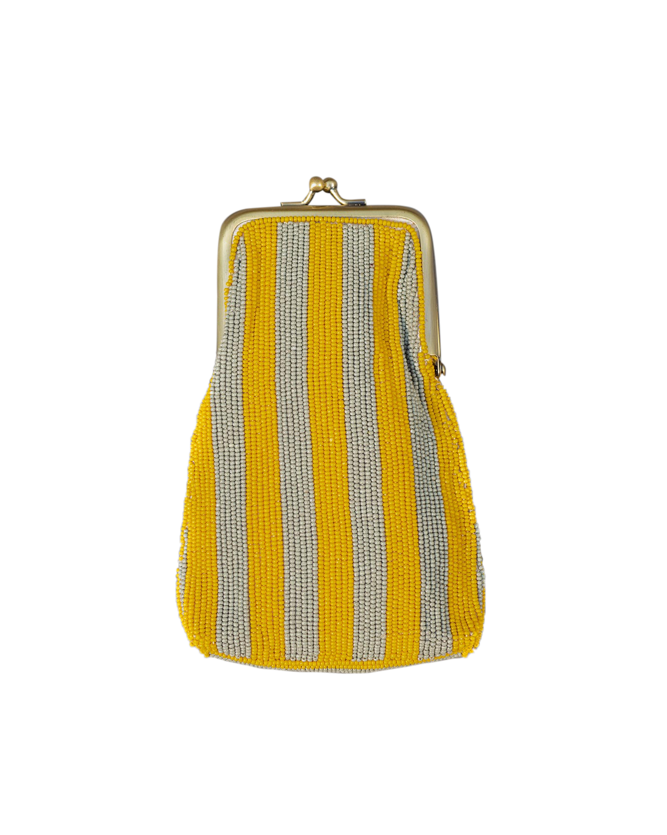 Hana Spectacle Case - Yellow & Grey Stripe