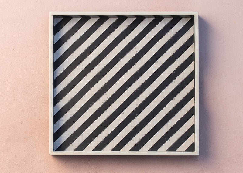 Mime Stripe Wooden Tray