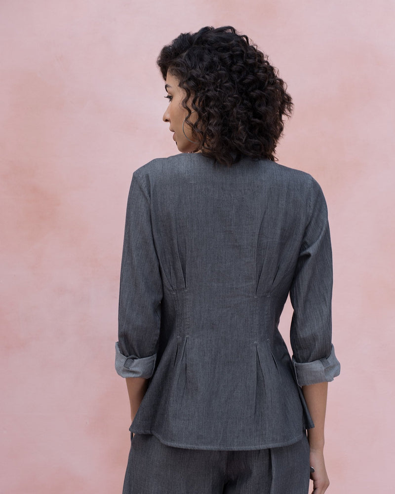 Ubuntu Denim Shirt - Grey