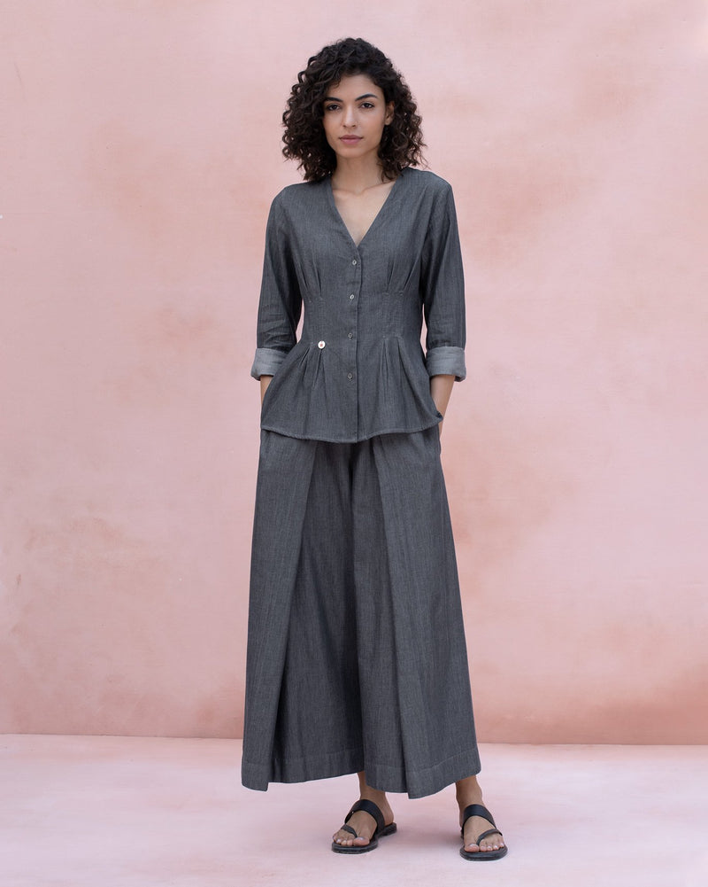 Ubuntu Denim Shirt - Grey