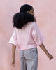 V-Neck Front Knot Top - Pink