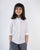 Little Mandarin Collar Top - White & Black