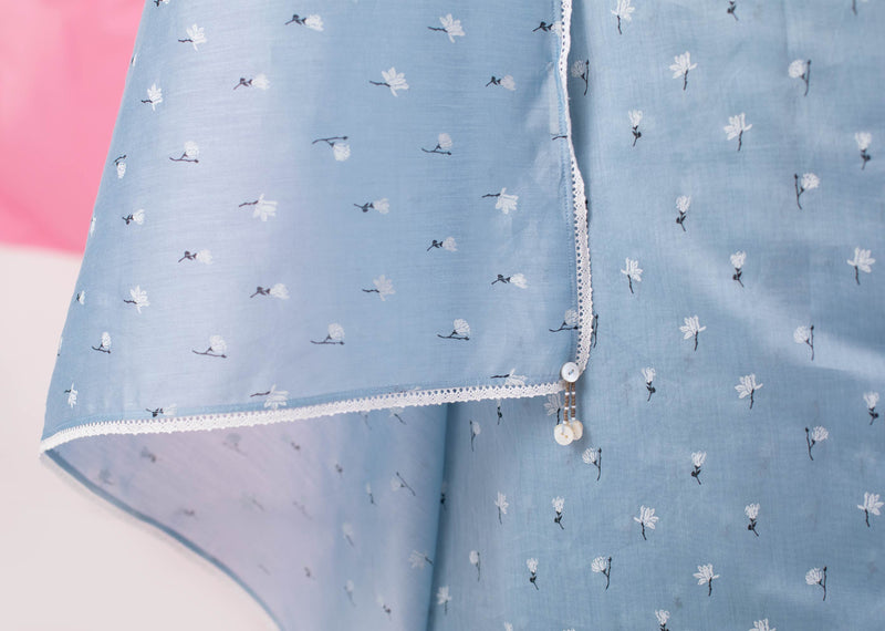 Teal Dream Sari - Blue