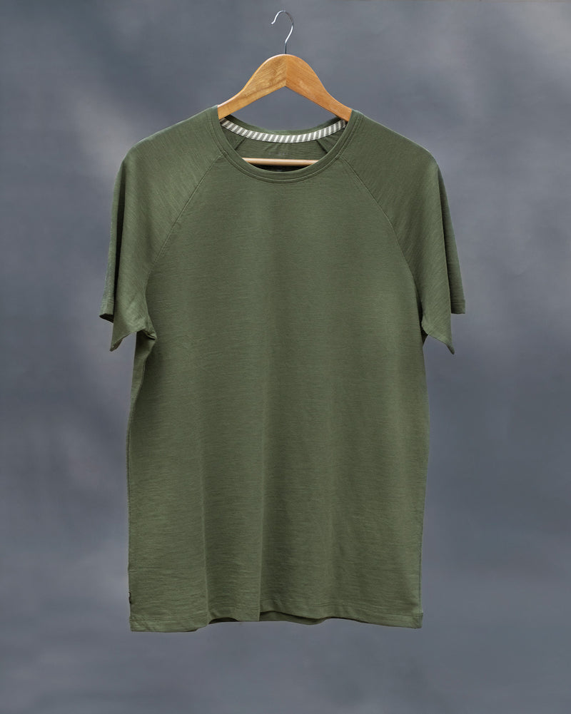 Raglan Sleeve T-Shirt - Olive