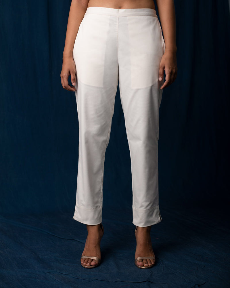 Tapered Trousers - Ivory