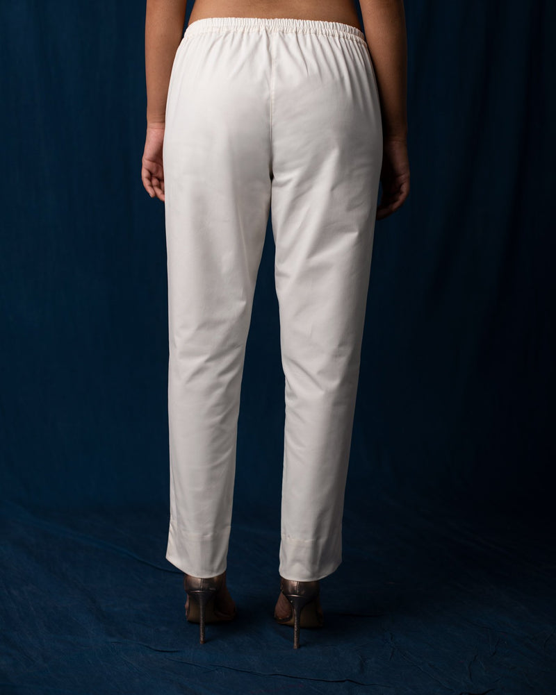 Tapered Trousers - Ivory