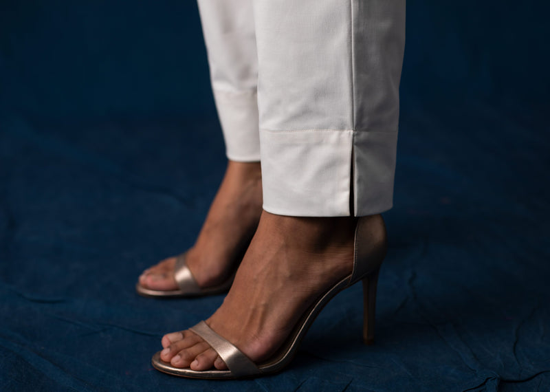Tapered Trousers - Ivory