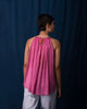 Gathered Halter Top - Pink & Grey