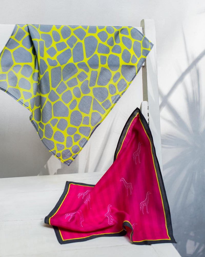 Giraffe Pocket Square(Set of 2)