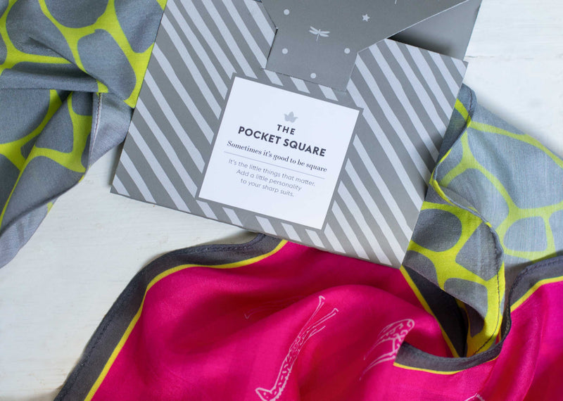 Giraffe Pocket Square(Set of 2)