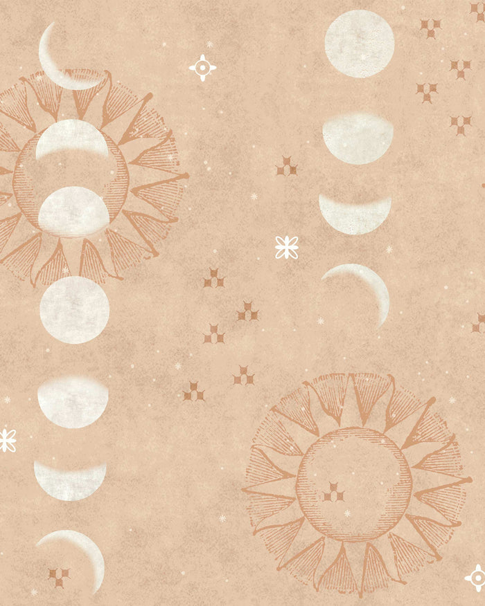 Petals In The Sky Wallpaper - Peach