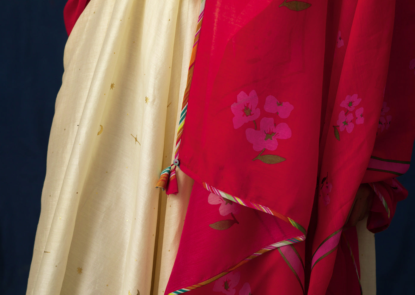 Forest Flame Dupatta - Red