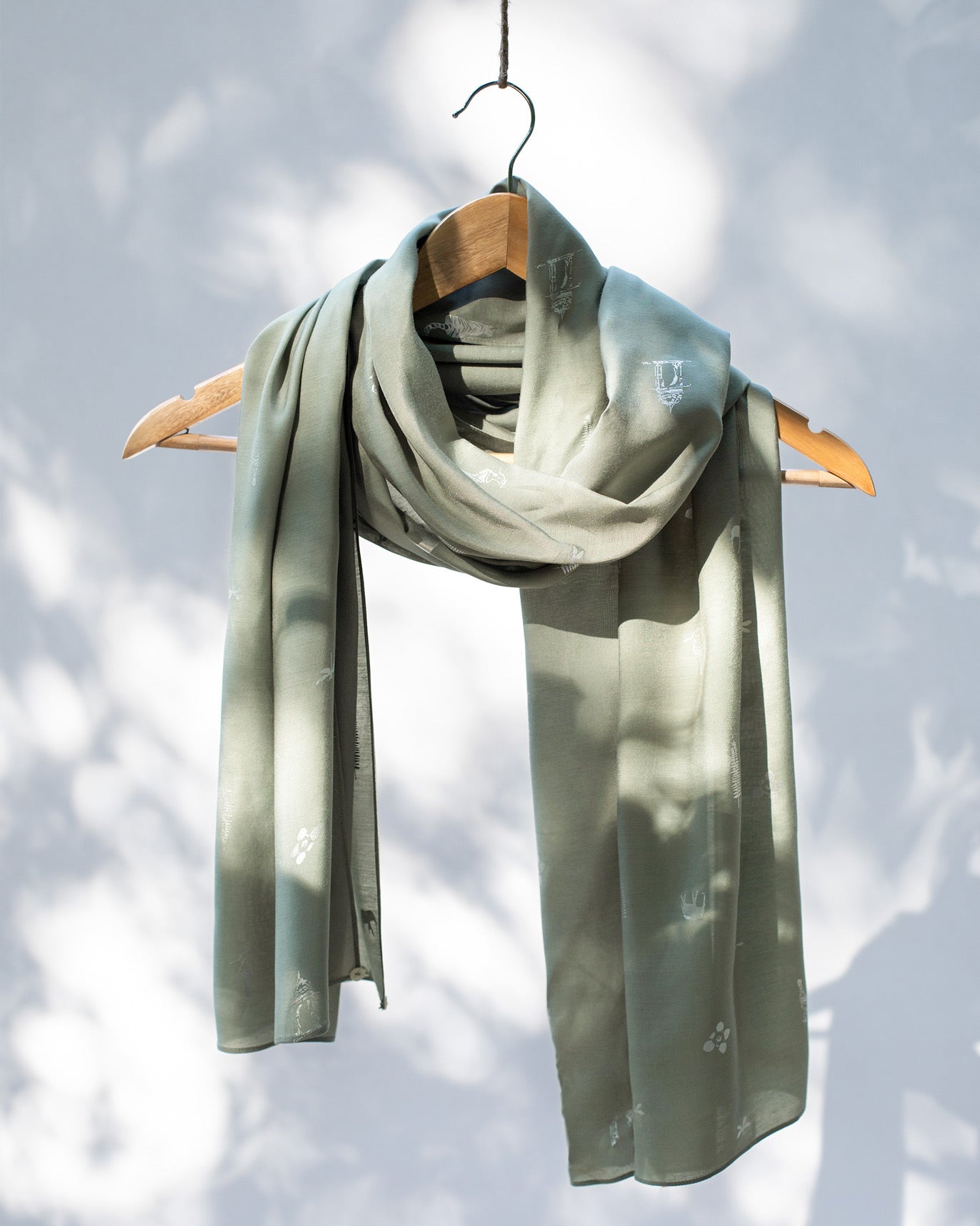 Safari Icon Scarf - Green