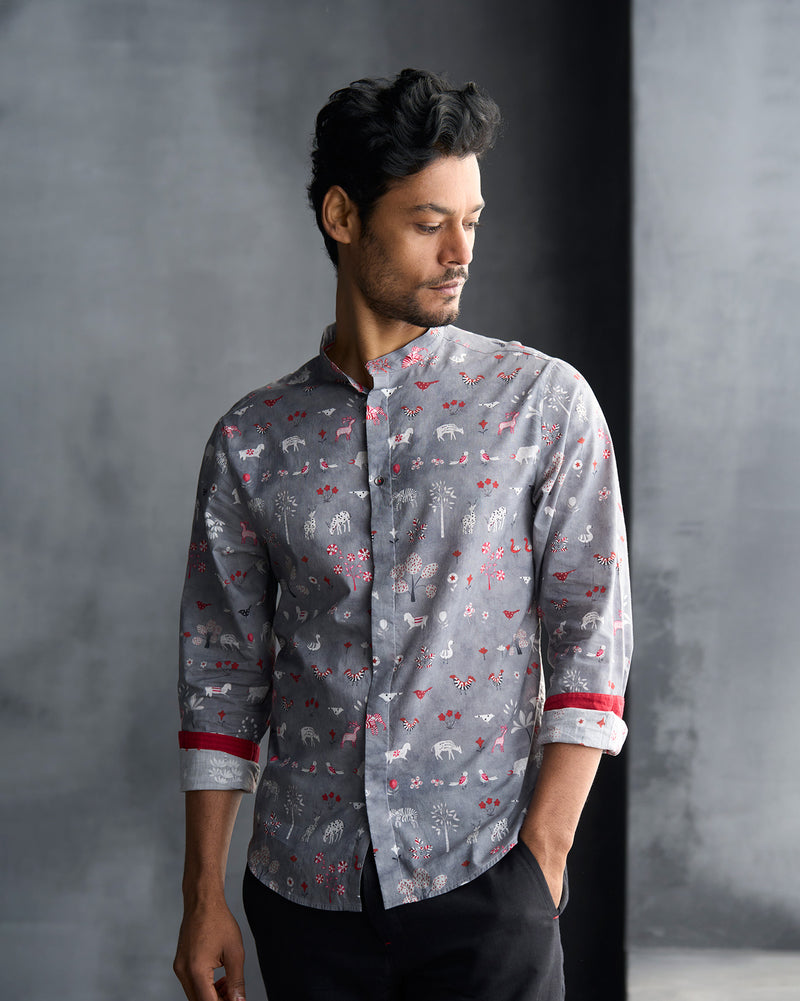 One Button Shirt - Multi