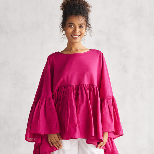 Frill Top - Berry – Nicobar