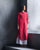 Basic Long Length Kurta - Red