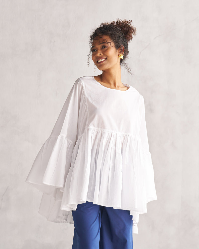 Frill Top - White