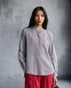 Mandarin Collar Top - Grey