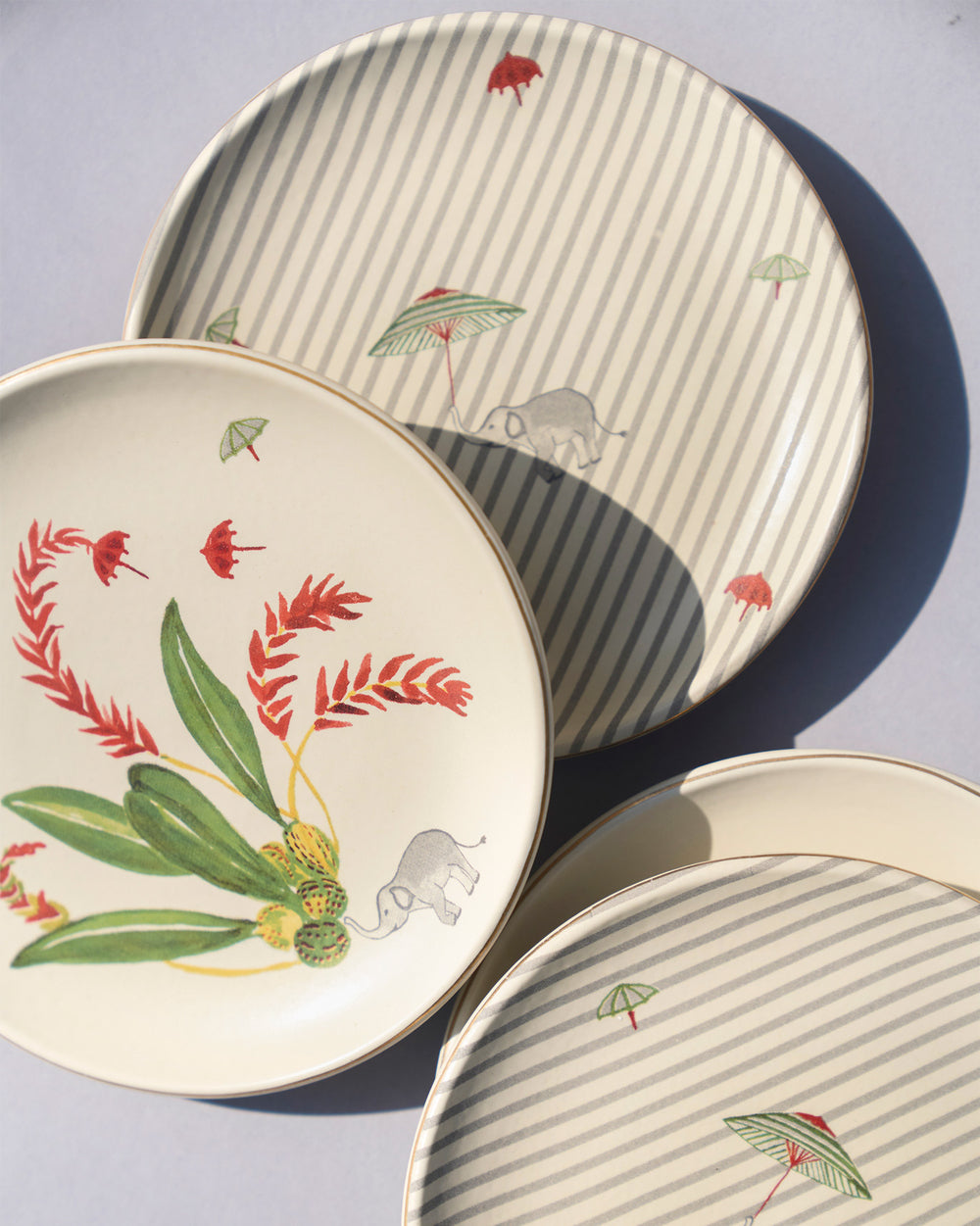 Thiri Tea Plates (Set of 4) – Nicobar