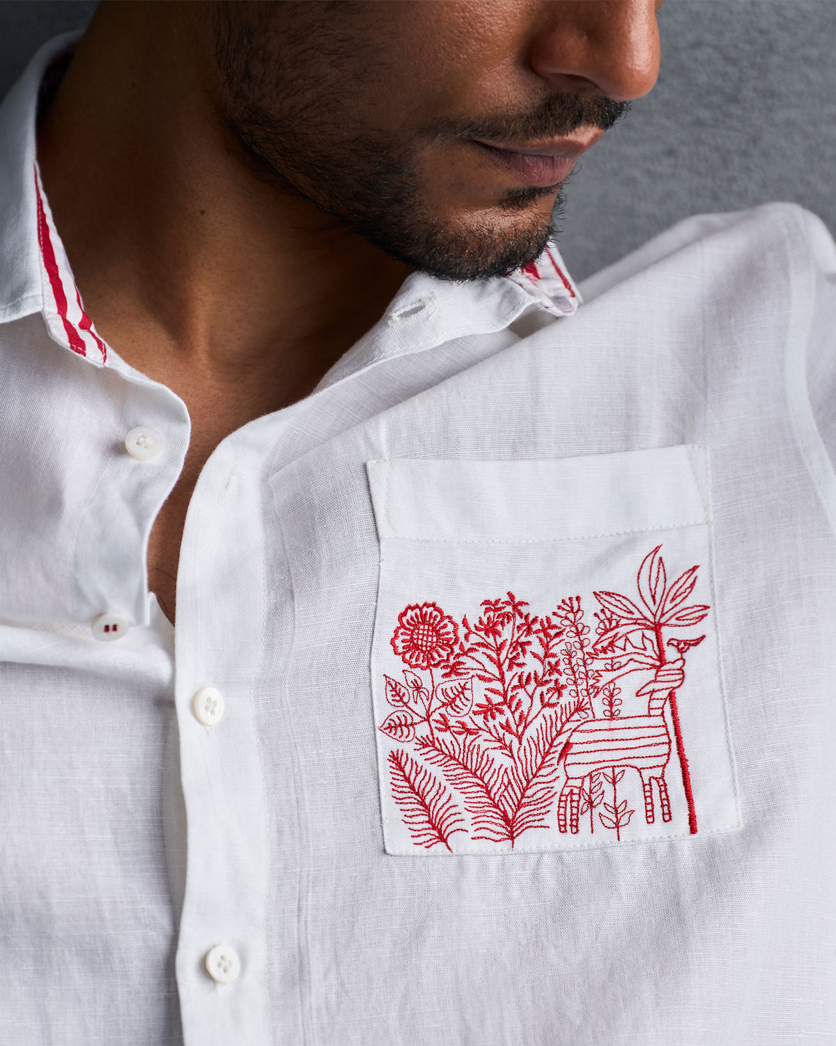 Musafir Pocket Shirt - White