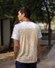 Marshy Land T-Shirt - White & Ochre