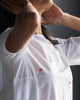 Smocked Side Kurta - White