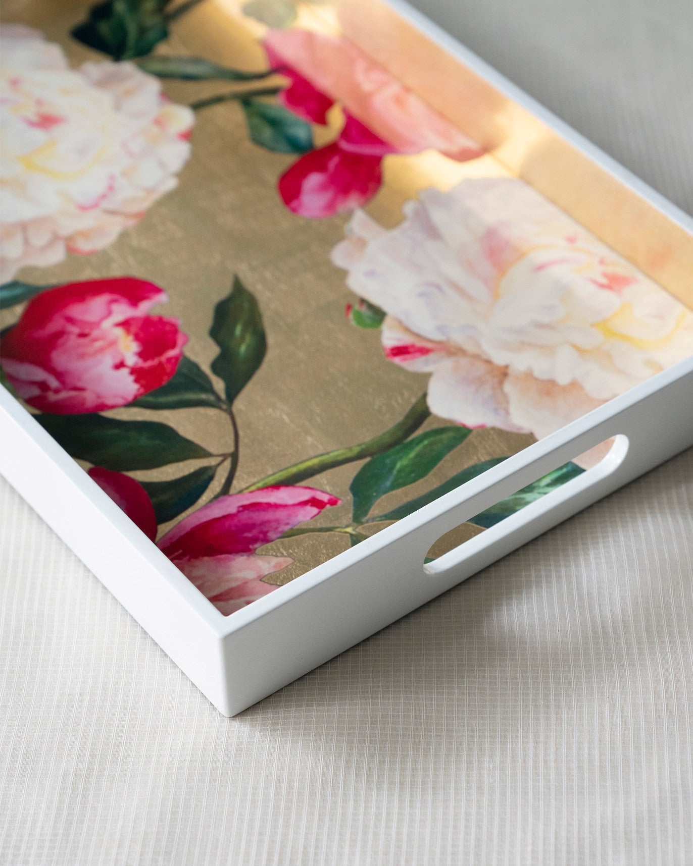 Sitara Peony Tray - Rectangle