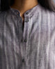 Mandarin Collar Kurta - Grey