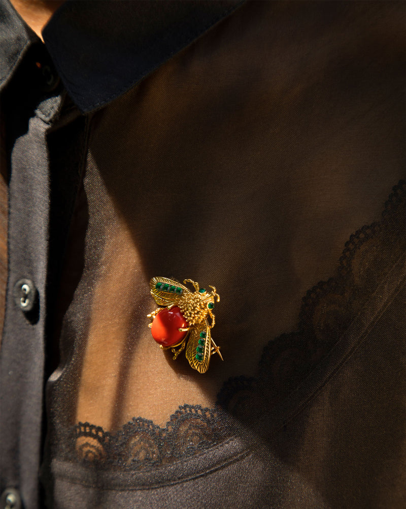 Bug Brooch - Gold