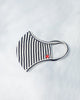 Stripey Knit Mask - Black & White