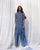 Front Zipper Jumpsuit - Blue