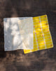 Solid Checkered Pocket Square - Yellow & Ivory