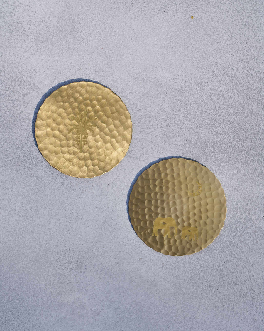 The Ele Palm Coasters side by side.