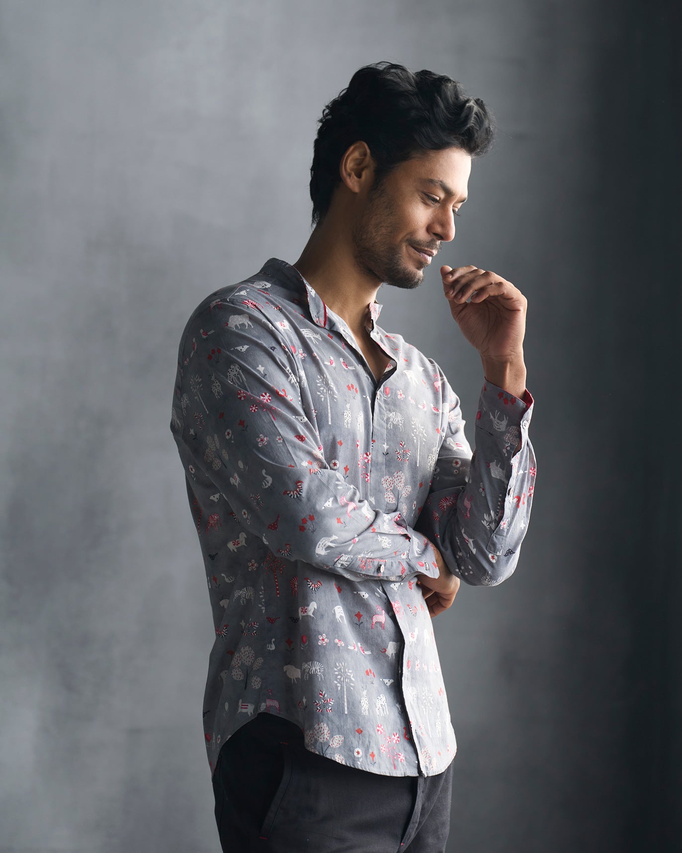 One Button Shirt - Multi