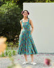Strappy Smocked Dress - Multi Color