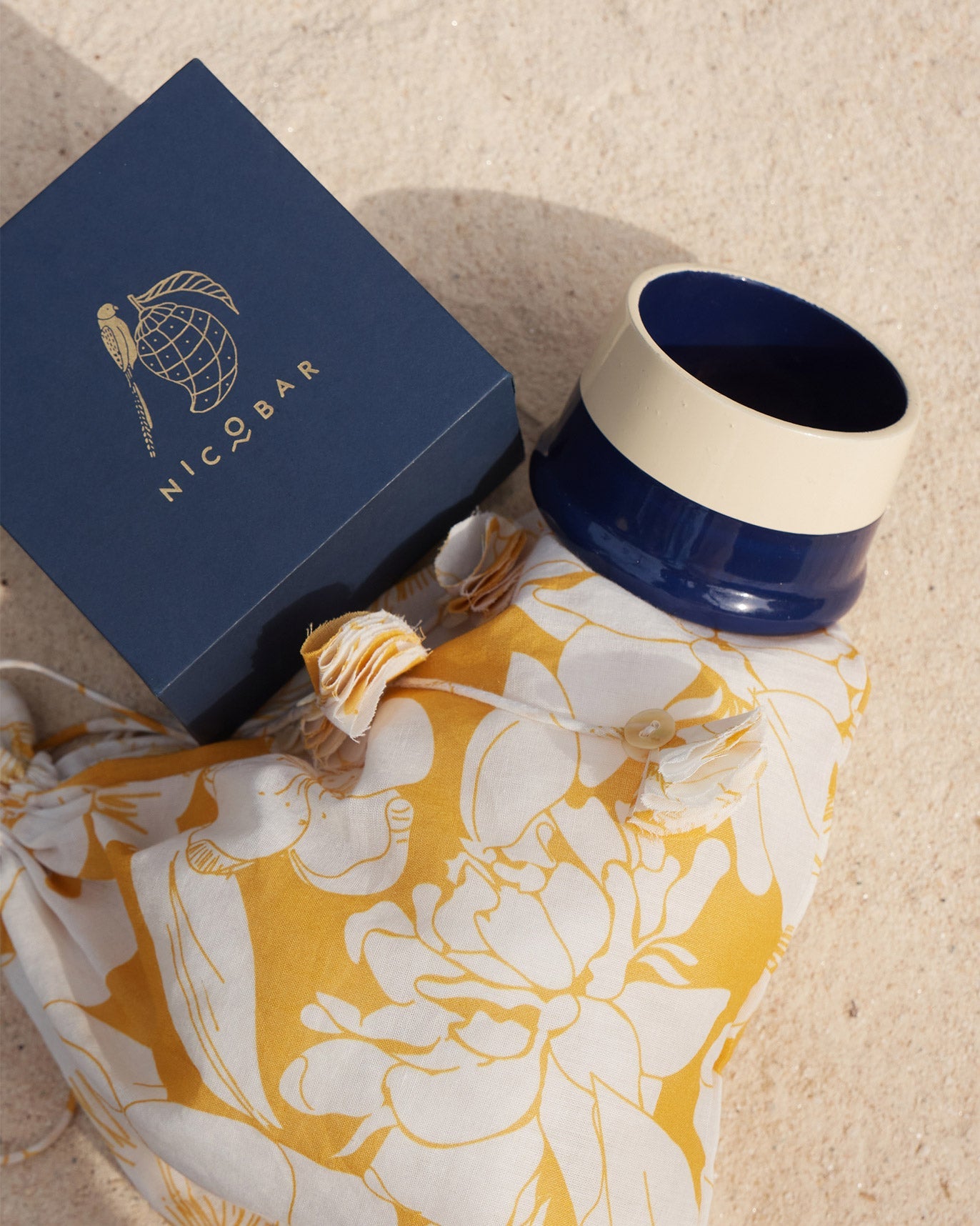 Bodhi Bangle - White & Blue