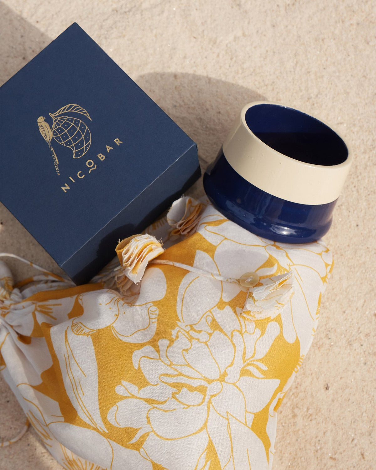 Bodhi Bangle - White & Blue