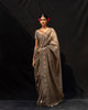 Galaxy Sari- Oak Brown & Gold