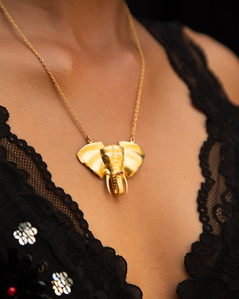 Haathi Necklace - Gold