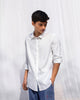 Pleated Placket Shirt - White