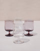 Marina Wine Goblet - Clear & Amethyst (Set of 4)