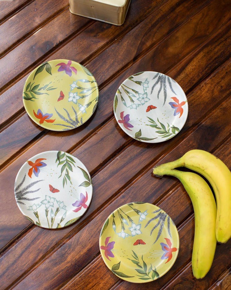 Botanical Tea Plates (Set of 4)