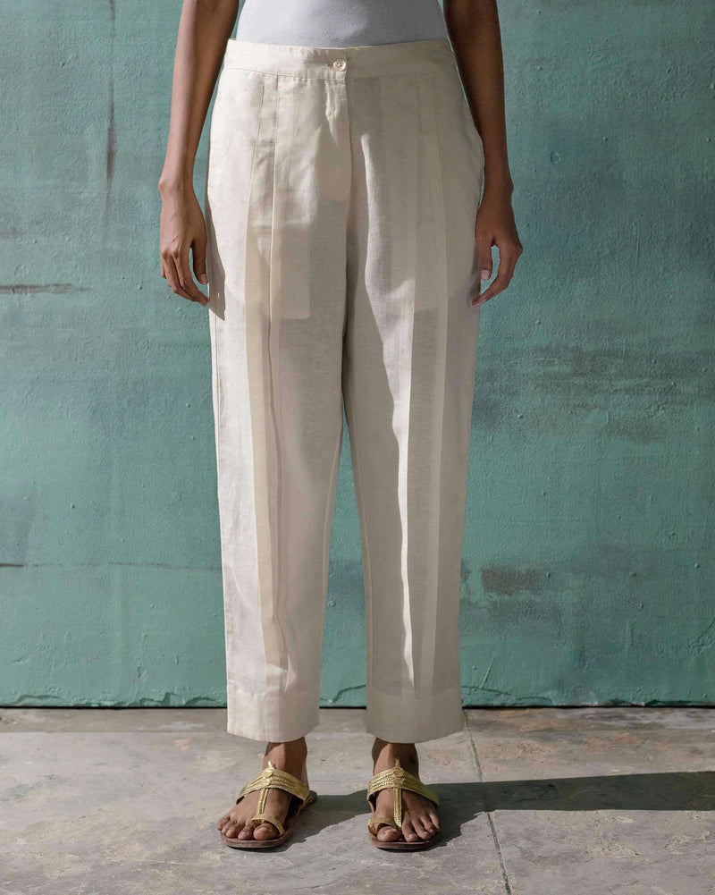 Cigarette Pants - Ivory