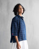 Gathered Shirt - Navy