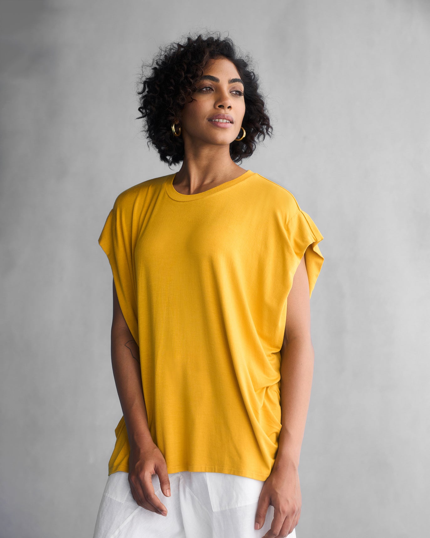 Sleeve T-Shirt - Ochre