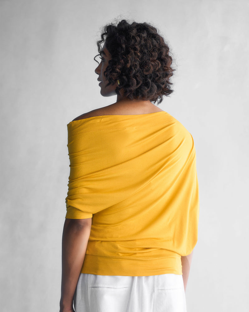 Ukiyo Off Shoulder Top - Ochre