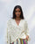 V-Neck Front Knot Top- Ivory