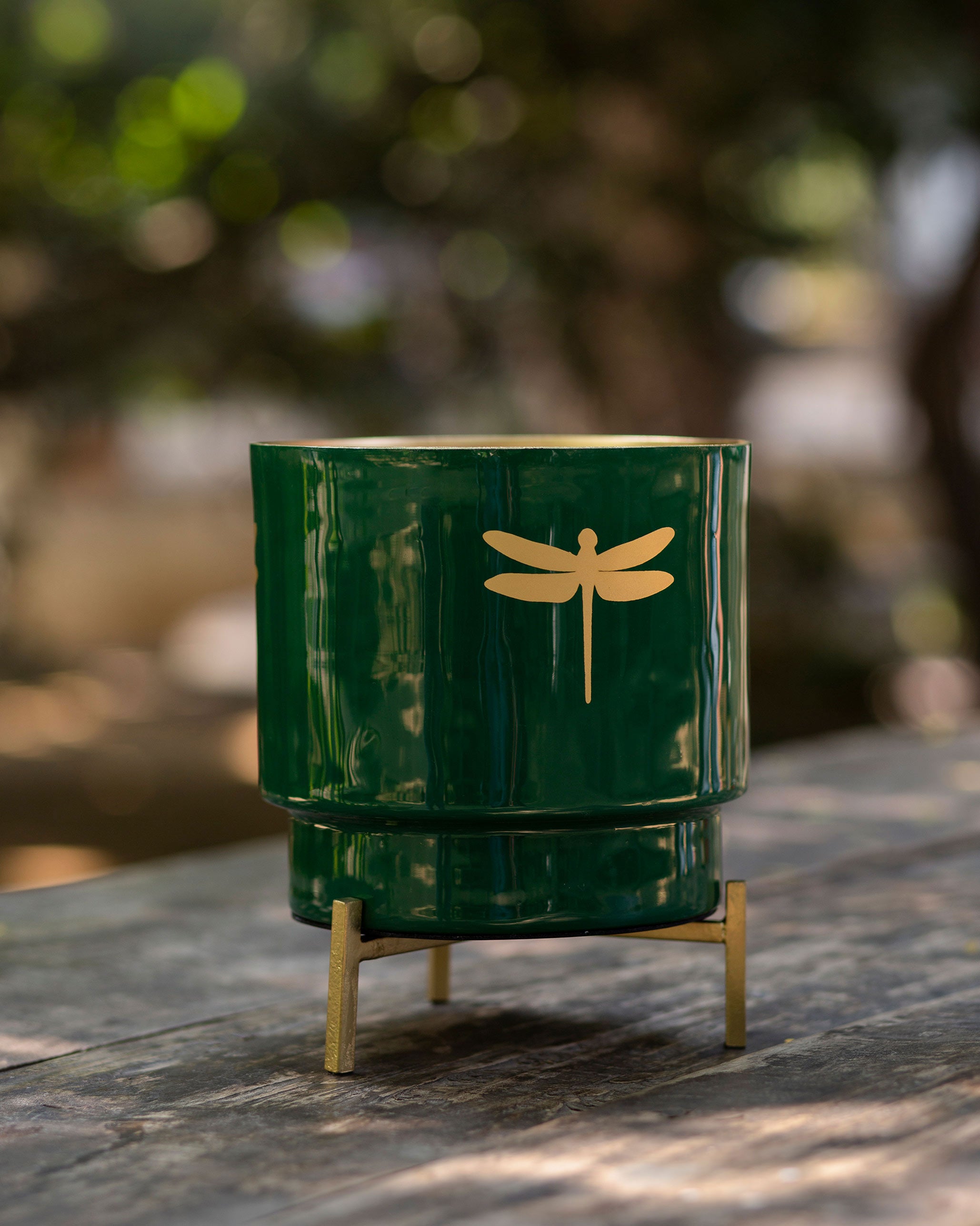 Emerald Dragonfly Planter